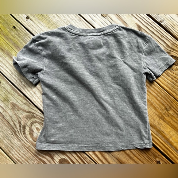 Baby toddler infant 18m Cat & Jack Gray Shirt and Striped Shorts Set - Picture 7 of 9